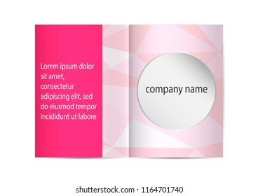 Brochure template, Flyer Design or Depliant Cover for business presentation and magazine cover, annual report