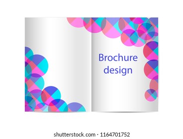 Brochure template, Flyer Design or Depliant Cover for business presentation and magazine cover, annual report