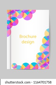 Brochure template, Flyer Design or Depliant Cover for business presentation and magazine cover, annual report