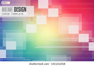 Brochure template, Flyer Design or Depliant Cover for business purposes. Elegant layout with space for text and images.