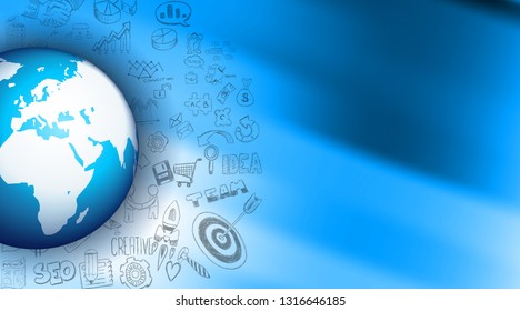 Brochure template, Flyer Design or Depliant Cover for business purposes. Elegant layout with space for text and images.