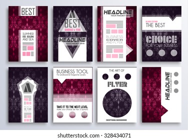 Brochure template, Flyer Design and Depliant Cover for business presentation and magazine covers.