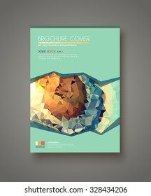 Plantilla de folleto, Diseño de volante y Portada de despliegue para presentaciones de negocios y portadas de revistas.
