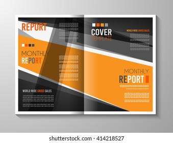 Brochure template, Flyer Design or Depliant Cover for business presentation and magazine covers, annual reports and marketing generic purposes.