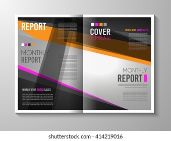 Brochure template, Flyer Design or Depliant Cover for business presentation and magazine covers, annual reports and marketing generic purposes.