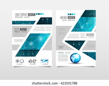 Brochure template, Flyer Design or Depliant Cover for business presentation and magazine covers, annual reports and marketing generic purposes.