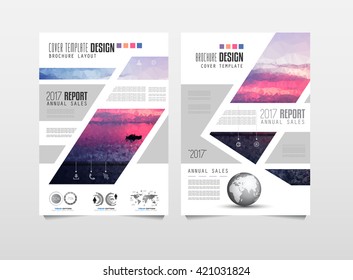 Brochure template, Flyer Design or Depliant Cover for business presentation and magazine covers, annual reports and marketing generic purposes.