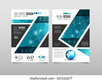 Brochure template, Flyer Design or Depliant Cover for business presentation and magazine covers, annual reports and marketing generic purposes.