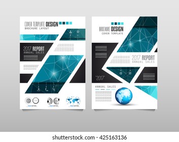 Brochure template, Flyer Design or Depliant Cover for business presentation and magazine covers, annual reports and marketing generic purposes.