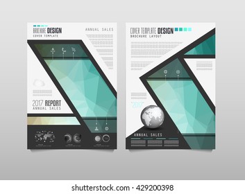 Brochure template, Flyer Design or Depliant Cover for business presentation and magazine covers, annual reports and marketing generic purposes.