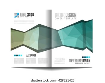 Brochure template, Flyer Design or Depliant Cover for business presentation and magazine covers, annual reports and marketing generic purposes.