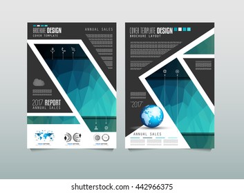 Brochure template, Flyer Design or Depliant Cover for business presentation and magazine covers, annual reports and marketing generic purposes.