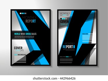 Brochure template, Flyer Design or Depliant Cover for business presentation and magazine covers, annual reports and marketing generic purposes.