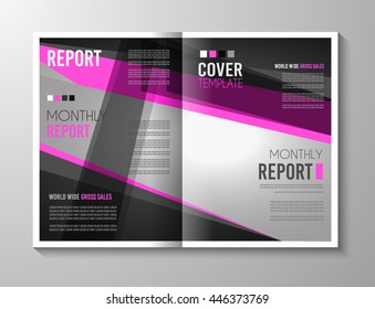 Brochure template, Flyer Design or Depliant Cover for business presentation and magazine covers, annual reports and marketing generic purposes.