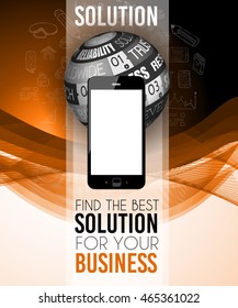 Brochure template, Flyer Design or Depliant Cover for business presentation and magazine covers, annual reports and marketing generic purposes.