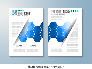 Brochure template, Flyer Design or Depliant Cover for business presentation and magazine covers, annual reports and marketing generic purposes.