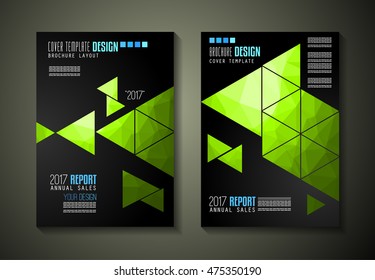 Brochure template, Flyer Design or Depliant Cover for business purposes. Elegant layout with space for text and images.