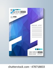 Brochure template, Flyer Design or Depliant Cover for business purposes. Elegant layout with space for text and images.