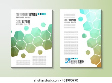 Brochure template, Flyer Design or Depliant Cover for business purposes. Elegant layout with space for text and images.