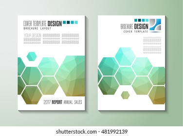 Brochure template, Flyer Design or Depliant Cover for business purposes. Elegant layout with space for text and images.