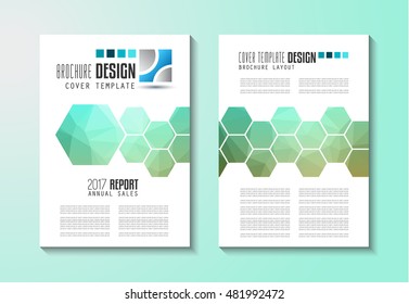 Brochure template, Flyer Design or Depliant Cover for business purposes. Elegant layout with space for text and images.