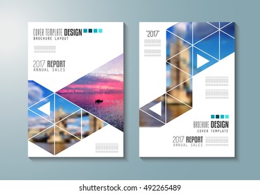 Brochure template, Flyer Design or Depliant Cover for business purposes. Elegant layout with space for text and images.
