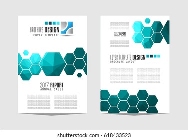 Plantilla de folleto, Diseño de volante o Portada de despliegue para presentaciones de negocios y portadas de revistas, informes anuales y propósitos genéricos de marketing.