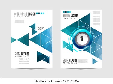 Plantilla de folleto, Diseño de volante o Portada de despliegue para presentaciones de negocios y portadas de revistas, informes anuales y propósitos genéricos de marketing.