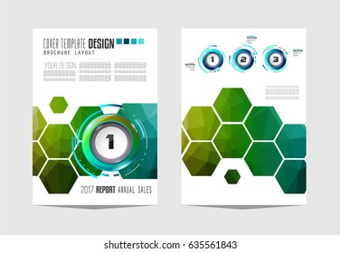 Brochure template, Flyer Design or Depliant Cover for business presentation and magazine covers, annual reports and marketing generic purposes.