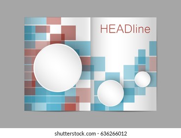 Brochure template, Flyer Design or Depliant Cover for business presentation and magazine cover, annual report