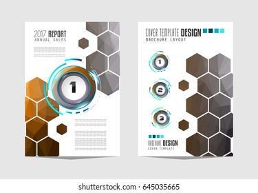 Brochure template, Flyer Design or Depliant Cover for business presentation and magazine covers, annual reports and marketing generic purposes.