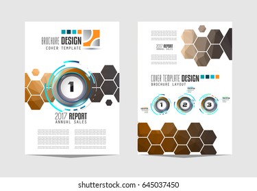 Brochure template, Flyer Design or Depliant Cover for business presentation and magazine covers, annual reports and marketing generic purposes.