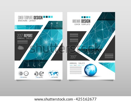 Brochure Template Flyer Design Depliant Cover Stock Vector Royalty