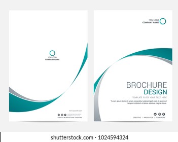 Brochure template flyer design vector background