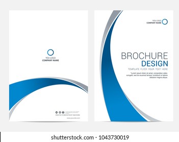 Brochure template flyer design vector background