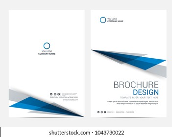 Brochure template flyer design vector background