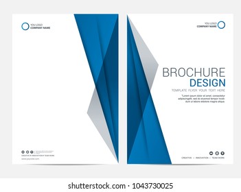 Brochure template flyer design vector background