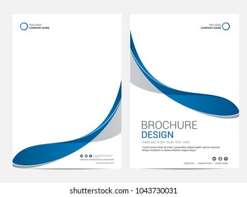 Brochure template flyer design vector background