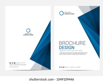 Brochure template flyer design vector background