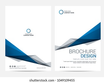 Brochure template flyer design vector background
