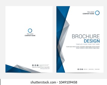 Brochure template flyer design vector background