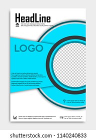 Brochure template flyer design vector background include infographics element