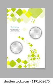 Brochure template flyer design vector background