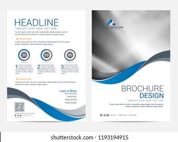 Brochure template flyer design vector background