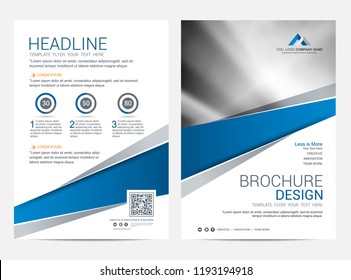 Brochure template flyer design vector background