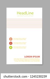 Brochure template flyer design vector background