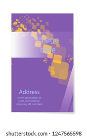Brochure template flyer design vector background