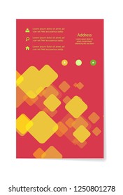 Brochure template flyer design vector background