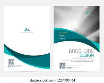 Brochure template flyer design vector background