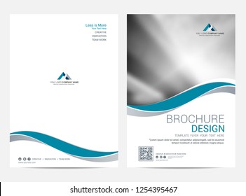 Brochure template flyer design vector background